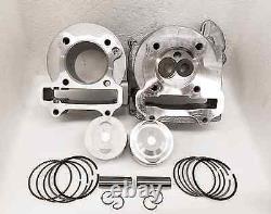 Scooter Performance Big Bore Kit, 50mm Airsal Piston, Big Valve Head, 83cc 100cc