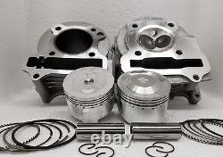 Scooter Performance Big Bore Kit, 50mm Airsal Piston, Big Valve Head, 83cc 100cc