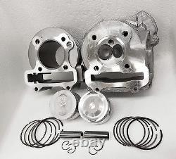 Scooter Performance Big Bore Kit, 50mm Airsal Piston, Big Valve Head, 83cc 100cc