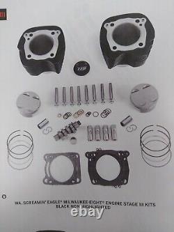 Screamin' Eagle NEW Stage 3 Big Bore M8 Softail 119CI Kit Black