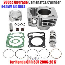 UPGRADE Camshaft 64.5MM BIG BORE Cylinder Piston Kit For HONDA CRF150F CRF 150 F