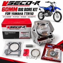 VSECO-R 60mm Big Bore Cylinder Piston Kit For Yamaha TTR110 TTR 110 143cc up