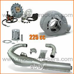 Vespa Rally & PX 200 225cc Pinasco Big Bore Racing Cylinder Kit Alloy