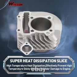 WOOSTAR 62.5mm Big Bore Complete Cylinder and Cylinder Head Rebuild Kit Repla