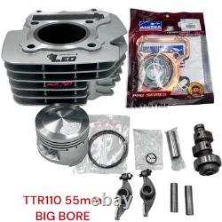 Yamaha TTR110 TT-R 110E Big Bore kit set With Camshaft 55mm piston FREE SHIPPING