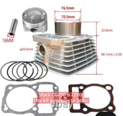 Zongshen CG250 72.5mm Big Bore SuperHawk Performance Kit Hawk, TaoTao, X-Pro