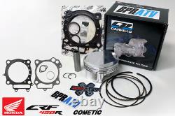 02-08 CRF450R CRF 450R Piston de grand diamètre +4 CP 100mm 100 mil et kit de joints de haut moteur