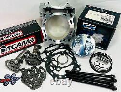 09-15 KX450F KX 450F Kit de gros alésage 100mm Cylinder Hotcams Hot Cams Kit de finition haut de gamme