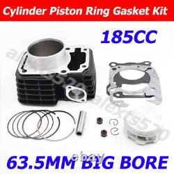 185cc Big Bore 63.5mm Cylinder Piston Ring Kit Pour Honda Cb125f Glr125 Cbf125