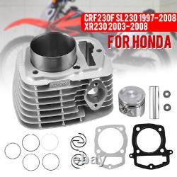 Assemblage du cylindre du moteur, joint de grand alésage, kit de piston pour Honda CRF230 SL230 XR230.