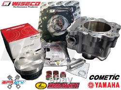 Cylindre plaqué Nikasil de 102 mm +2 kit de haut moteur Big Bore pour Yamaha Raptor 660 YFM 660R
