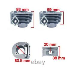 Ensemble complet de conversion de puissance SSP-G 180cc pour moteur 4 temps GY6 QMI QMJ de 125cc et 150cc