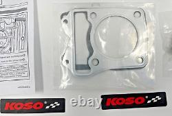 Ensemble cylindre KOSO HP Big Bore sans piston 2V pour HONDA GROM MSX MB623004
