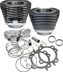 Ensemble de conversion de gros alésage S&S Cycle 910-0205 pour Harley Twin Cam 88 de 99 à 06, noir 60302