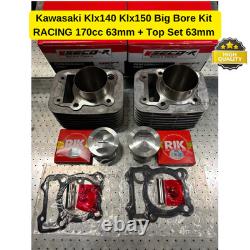Kawasaki Klx140 Klx150 Kit de Gros Cylindre RACING 170cc 63mm + Ensemble Supérieur 63mm EXPRESS SHI