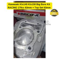 Kawasaki Klx140 Klx150 Kit de Gros Cylindre RACING 170cc 63mm + Ensemble Supérieur 63mm EXPRESS SHI