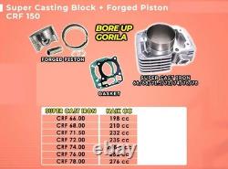 Kit Big Bore Honda CRF150F 2006 2019 CRF 150 F 78 mm 276cc Prêt à Installer et Rouler