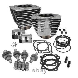 Kit Big Bore Hooligan S&S 1200cc Argenté #910-0607 pour Harley Davidson Sportster