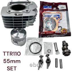 Kit Big Bore Yamaha TTR110 TT-R 110E avec arbre à cames et piston de 55 mm LIVRAISON GRATUITE
