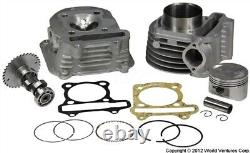 Kit big bore en alliage de cylindre et culasse 58,5 mm pour scooters GY6 150cc