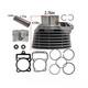 Kit Cylindre &agrave; Gros Al&eacute;sage 70 Mm Pour Moto 250 Cm&sup3; Cg250 167fmm Hawk 250, Axe De Piston 16 Mm