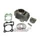 Kit Cylindre Gros Al&eacute;sage 63 Mm &agrave; Rev&ecirc;tement C&eacute;ramique Avec Piston, Segments Et Axe De Piston, Compatible Avec Yx 180 Cm&sup3;