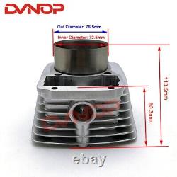 Kit cylindre piston BIG BORE 72,5MM 350CC pour CG250 CG 250 Mise à niveau vers CG350