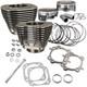 Kit De Cylindre Big Bore 124 S&s Cycle 910-0338 Twin Cam Noir Pour Hd Stre