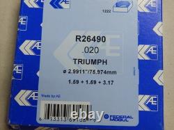 Kit de Gros Alésage Triumph 650 750 Cylindre en Aluminium Alliage Chopper Webco Aerco T120rt