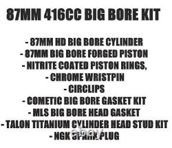 Kit de conversion Big Bore Stage 2 Hotcam +2 Cylindre Piston 416c pour Honda XR400R 87m