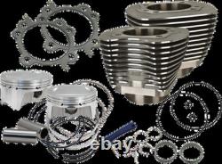 Kit de cylindre Big Bore 107 S&S CYCLE 910-0500 Twin Cam Noir