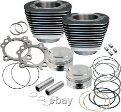 Kit de cylindre Big Bore 95 S&S CYCLE 910-0204 Twin Cam Noir pour HD Road