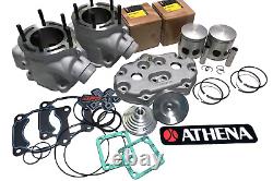Kit de cylindre Big Bore Athena 68mm pour Yamaha Banshee avec piston, tête et dômes pour une reconstruction complète