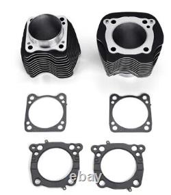 Kit de cylindre Big Bore Bolt On 4.155 Noir Harley M8 119 122 Screamin Eagle 2017+