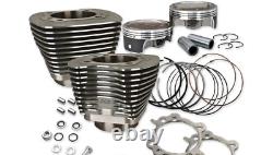 Kit de cylindre S&S 124 Big Bore 4-1/8 noir Harley Twin Cam 2007-2016 910-0338