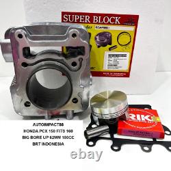 Kit de cylindre à gros alésage et joint 62 mm 180 cc pièce de course Honda PCX 160 ADV 160