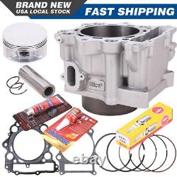 Kit de cylindre de piston Big Bore de 102mm 686cc pour Yamaha Grizzly Raptor Rhino 660 R