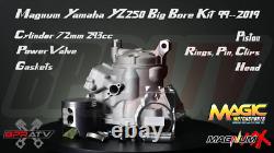 Kit de cylindre, piston, tête PV et joints Big Bore 293cc pour YZ250 2 temps 99-25 72 mil