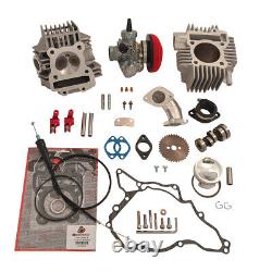 Kit de gros alésage 143cc V2 avec culasse de course, came de 26mm Mikuni TBPARTS pour Kawasaki KLX110