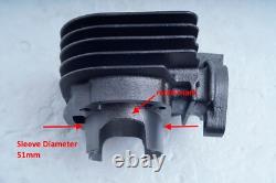 Kit de gros alésage 70cc 46mm pour scooter TGB Delivery 50, Key West 50, X-Race 50 2T