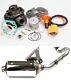 Kit De Gros Alésage De 70cc Et Tuyau D'échappement Pour Yamaha Yw50 Zuma 50 2t 2003-2011 Moped 2t