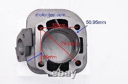 Kit de gros alésage de 70cc et tuyau d'échappement pour Yamaha YW50 ZUMA 50 2T 2003-2011 moped 2T