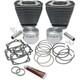 Kit De Gros Cylindres Noir S&s Cycle 91-7702 Pour Big Twin Evo 84-99