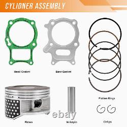 Kit de haut moteur avec cylindre, piston et joint de 74 mm pour Honda Recon 250 de 2002 à 2022