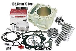 Kit de modification Rhino Raptor 700 Big Bore 105.5 Montage de reconstitution de l'extrémité supérieure reconstruite Kit d'assemblage 734cc