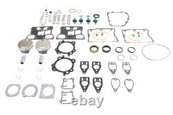 Kit de pistons Wiseco Big Bore 110 pouces pour Twin Cam compatible avec Harley Davidson