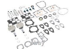 Kit de pistons Wiseco Big Bore 110 pouces pour Twin Cam compatible avec Harley Davidson