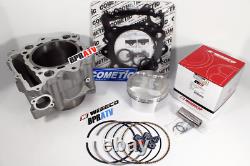 Kit de reconstruction de haut moteur pour cylindre Big Bore Wiseco piston de 102 mm pour Rhino 660 et Grizzly 660