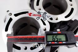 Kit de reconstruction du haut moteur CP-Carrillo Yamaha Banshee cylindres de grand alésage de 66 mm +2 avec pistons