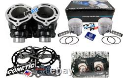 Kit de reconstruction du haut moteur CP-Carrillo Yamaha Banshee cylindres de grand alésage de 66 mm +2 avec pistons